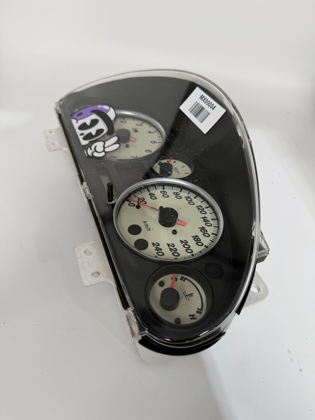 Mazda MX-5 NB2 Instrument Cluster – White Face Gauges, approx. 170,000 km