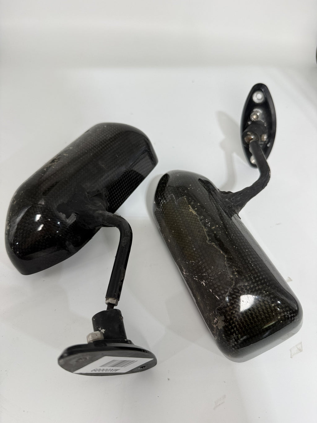 Nikolas Carbon Mirrors – Pair, Mazda MX-5 – Damaged (Parts/Repair)