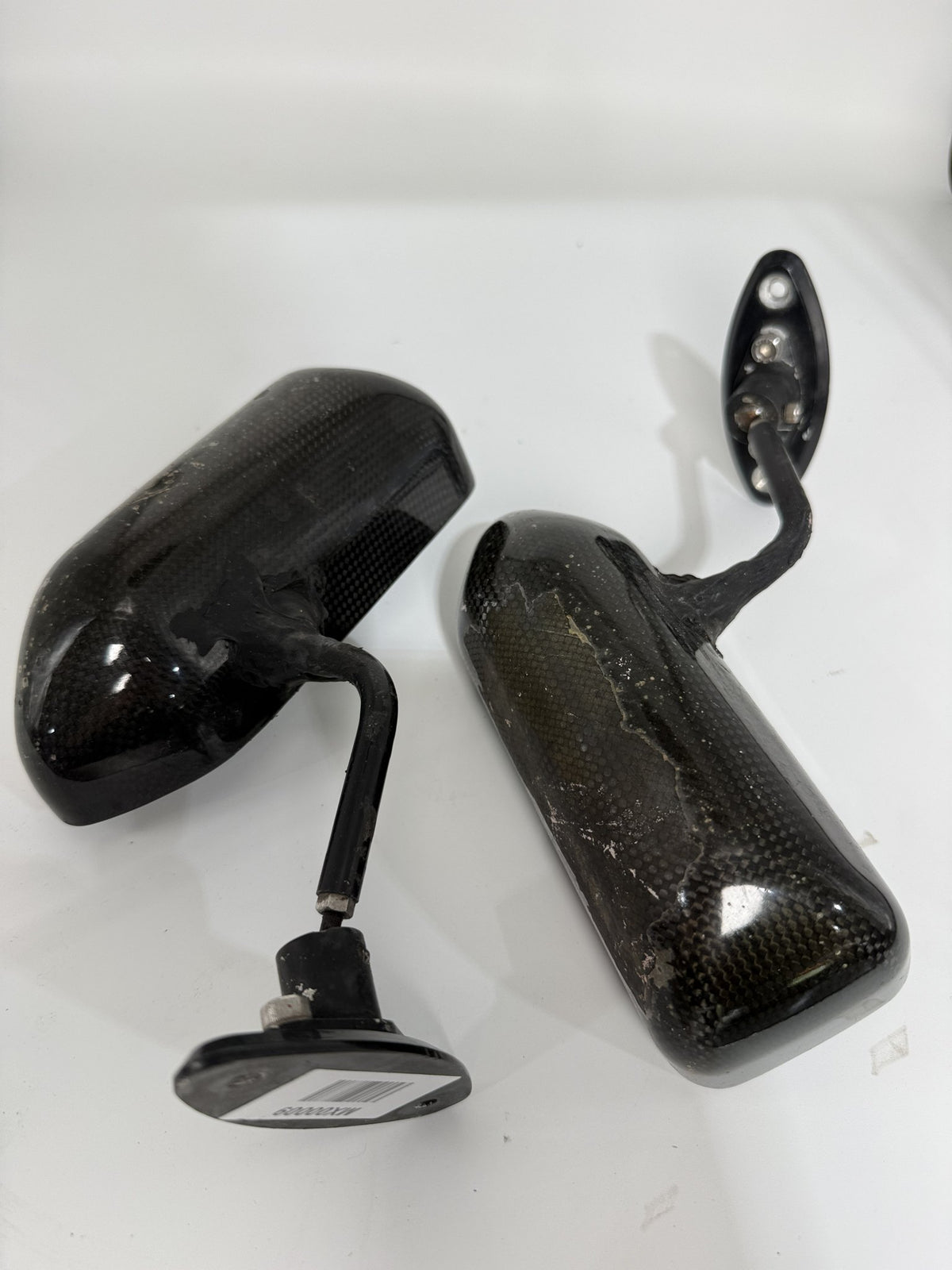 Nikolas Carbon Mirrors – Pair, Mazda MX-5 – Damaged (Parts/Repair)