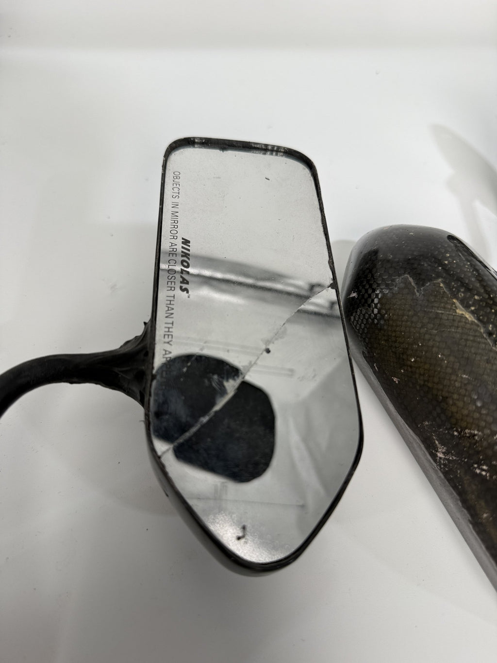 Nikolas Carbon Mirrors – Pair, Mazda MX-5 – Damaged (Parts/Repair)