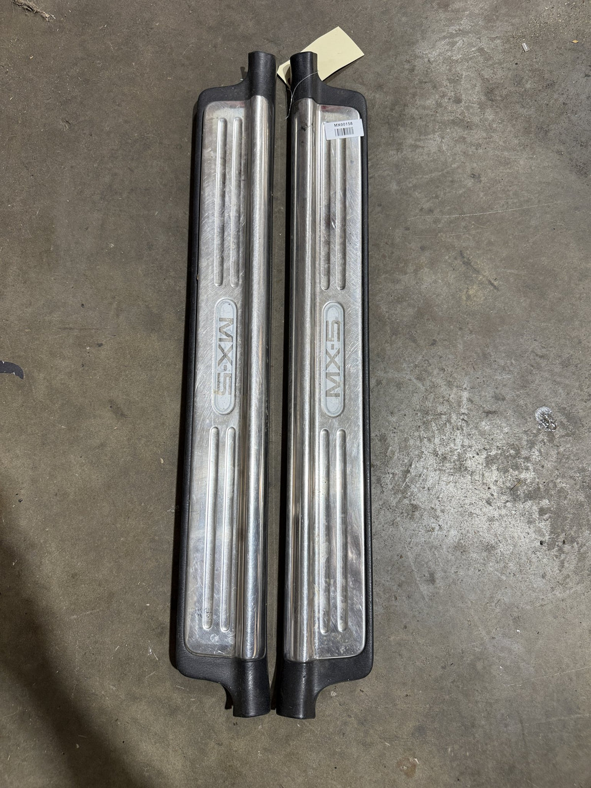 Silver Scuff Plates (Pair) for Mazda MX-5 NB 1998–2005 – MX00158 photo 1